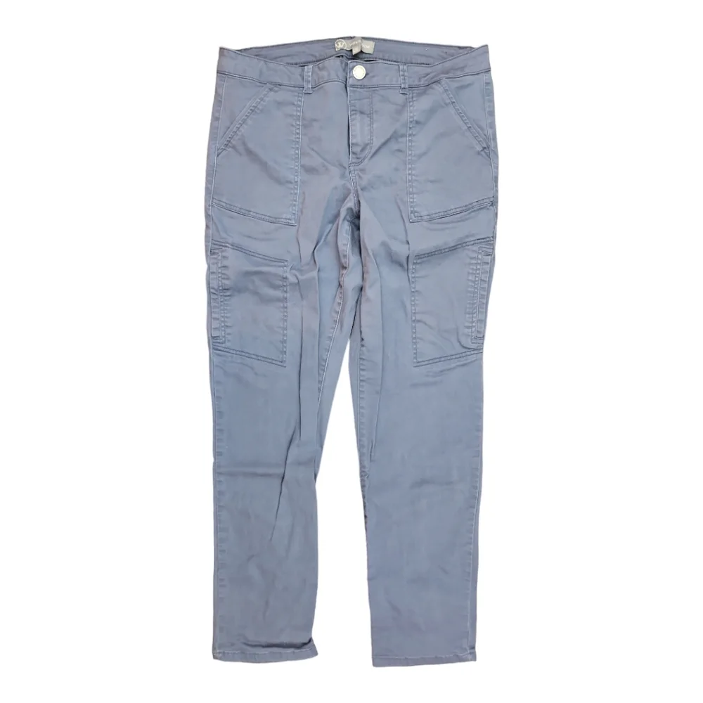 Wit & Wisdom Gray Slim Fit Cargo Pants Size 14 - Picture 1 of 6